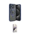 ieg™ iPhone 15 Pro Max Kılıf Nova Işık Özel Seri - Siyah Bilvis 3D Mat Cam Ekran Koruyucu