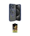 ieg™ iPhone 15 Pro Max Kılıf Nova Işık Özel Seri - Siyah Buffer Cam Ekran Koruyucu
