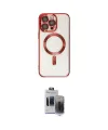 ieg™ iPhone 15 Pro Max Kılıf Nova Işık Özel Seri - Siyah Vanessa Magic Hayalet Cam