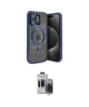 ieg™ iPhone 15 Pro Max Kılıf Nova Işık Özel Seri - Siyah Vanessa Magic Hayalet Cam