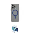 ieg™ iPhone 15 Pro Max Kılıf Odak Form Özel Seri - Siyah 3D Antistatik Seramik Nano Ekran Koruyucu