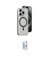 ieg™ iPhone 15 Pro Max Kılıf Odak Form Özel Seri - Siyah Bilvis 0.18mm Plus Cam Ekran Koruyucu