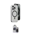 ieg™ iPhone 15 Pro Max Kılıf Odak Form Özel Seri - Siyah Vanessa Magic Hayalet Cam