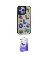ieg™ iPhone 15 Pro Max Kılıf Odak Klasik Serisi - Siyah Bilvis 5in1 5D Magic Hayalet Cam Ekran Koruyucu