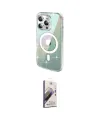 ieg™ iPhone 15 Pro Max Kılıf Odak Modern Serisi - Siyah Bilvis 3D Mat Cam Ekran Koruyucu