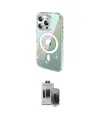 ieg™ iPhone 15 Pro Max Kılıf Odak Modern Serisi - Siyah Vanessa Magic Hayalet Cam