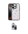 ieg™ iPhone 15 Pro Max Kılıf Odak Prime - Siyah Vanessa Magic Hayalet Cam