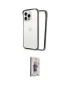 ieg™ iPhone 15 Pro Max Kılıf Pusula Asil Koleksiyonu - Siyah Bilvis 3D Cam Ekran Koruyucu