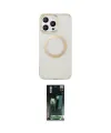 ieg™ iPhone 15 Pro Max Kılıf Pusula Form - Şeffaf 360 Full Body Arka Koruyucu