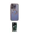 ieg™ iPhone 15 Pro Max Kılıf Pusula Form - Şeffaf 360 Full Body Arka Koruyucu