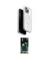 ieg™ iPhone 15 Pro Max Kılıf Pusula Form Serisi - Siyah 360 Mat Full Body Arka Koruyucu
