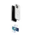 ieg™ iPhone 15 Pro Max Kılıf Pusula Form Serisi - Siyah 3D Antistatik Seramik Nano Ekran Koruyucu