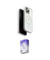 ieg™ iPhone 15 Pro Max Kılıf Pusula Form Serisi - Siyah Bilvis 5in1 3D Magic Cam Ekran Koruyucu