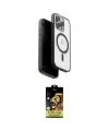ieg™ iPhone 15 Pro Max Kılıf Pusula Form Serisi - Siyah Buffer Cam Ekran Koruyucu
