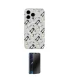 ieg™ iPhone 15 Pro Max Kılıf Pusula Form - Siyah 3D Antistatik Hayalet Cam Ekran Koruyucu