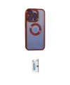 ieg™ iPhone 15 Pro Max Kılıf Pusula Form - Siyah Bilvis 0.18mm Plus Cam Ekran Koruyucu