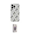 ieg™ iPhone 15 Pro Max Kılıf Pusula Form - Siyah Bilvis 3D Cam Ekran Koruyucu