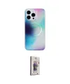 ieg™ iPhone 15 Pro Max Kılıf Pusula Form - Siyah Bilvis 3D Cam Ekran Koruyucu