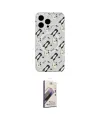 ieg™ iPhone 15 Pro Max Kılıf Pusula Form - Siyah Bilvis 3D Mat Cam Ekran Koruyucu
