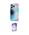 ieg™ iPhone 15 Pro Max Kılıf Pusula Form - Siyah Bilvis 5in1 3D Magic Cam Ekran Koruyucu