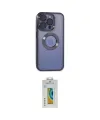 ieg™ iPhone 15 Pro Max Kılıf Pusula Form - Siyah Polymer Nano Ekran Koruyucu