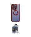 ieg™ iPhone 15 Pro Max Kılıf Pusula Form - Siyah Vanessa Magic Cam