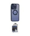 ieg™ iPhone 15 Pro Max Kılıf Pusula Form - Siyah Vanessa Magic Cam