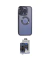 ieg™ iPhone 15 Pro Max Kılıf Pusula Form - Siyah Vanessa Magic Cam