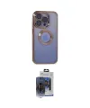 ieg™ iPhone 15 Pro Max Kılıf Pusula Form - Siyah Vanessa Magic Cam