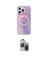 ieg™ iPhone 15 Pro Max Kılıf Pusula Form - Siyah Vanessa Magic Hayalet Cam