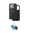 ieg™ iPhone 15 Pro Max Kılıf Pusula Işık Koleksiyonu - Siyah 3D Antistatik Seramik Nano Ekran Koruyucu