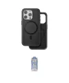 ieg™ iPhone 15 Pro Max Kılıf Pusula Işık Koleksiyonu - Siyah Joko Magic 5D Cam