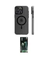 ieg™ iPhone 15 Pro Max Kılıf Pusula Minimal Koleksiyonu - Şeffaf 360 Full Body Arka Koruyucu