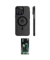 ieg™ iPhone 15 Pro Max Kılıf Pusula Minimal Koleksiyonu - Şeffaf 360 Full Body Arka Koruyucu