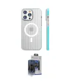 ieg™ iPhone 15 Pro Max Kılıf Pusula Minimal Koleksiyonu - Siyah Vanessa Magic Cam