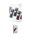 ieg™ iPhone 15 Pro Max Kılıf Pusula Modern - Siyah Bilvis 3D Mat Cam Ekran Koruyucu