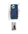 ieg™ iPhone 15 Pro Max Kılıf Pusula Modern - Siyah Bilvis Hayalet Cam Ekran Koruyucu