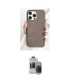 ieg™ iPhone 15 Pro Max Kılıf Pusula Modern - Siyah Vanessa Magic Hayalet Cam