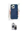 ieg™ iPhone 15 Pro Max Kılıf Pusula Modern - Siyah Vanessa Magic Hayalet Cam