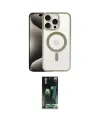 ieg™ iPhone 15 Pro Max Kılıf Siluet Çizgi Serisi - Siyah 360 Mat Full Body Arka Koruyucu