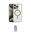ieg™ iPhone 15 Pro Max Kılıf Siluet Çizgi Serisi - Siyah Joko Magic 5D Cam