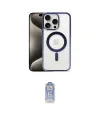 ieg™ iPhone 15 Pro Max Kılıf Siluet Çizgi Serisi - Siyah Joko Magic 5D Cam