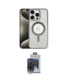 ieg™ iPhone 15 Pro Max Kılıf Siluet Çizgi Serisi - Siyah Vanessa Magic Cam