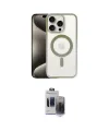 ieg™ iPhone 15 Pro Max Kılıf Siluet Çizgi Serisi - Siyah Vanessa Magic Hayalet Cam