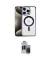 ieg™ iPhone 15 Pro Max Kılıf Siluet Çizgi Serisi - Siyah Vanessa Magic Hayalet Cam