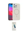 ieg™ iPhone 15 Pro Max Kılıf Siluet Doku Özel Seri - Şeffaf Pasifik Cam Ekran Koruyucu