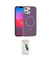 ieg™ iPhone 15 Pro Max Kılıf Siluet Doku Özel Seri - Şeffaf Pasifik Cam Ekran Koruyucu