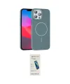 ieg™ iPhone 15 Pro Max Kılıf Siluet Doku Özel Seri - Şeffaf Pasifik Cam Ekran Koruyucu