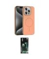ieg™ iPhone 15 Pro Max Kılıf Siluet Doku Özel Seri - Siyah 360 Mat Full Body Arka Koruyucu