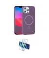ieg™ iPhone 15 Pro Max Kılıf Siluet Doku Özel Seri - Siyah 3D Antistatik Seramik Nano Ekran Koruyucu
